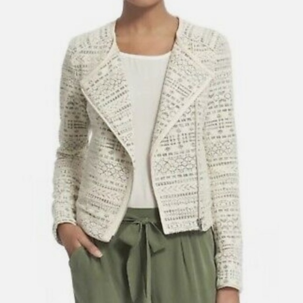 Joie Pattyn Jacquard Moto Jacket